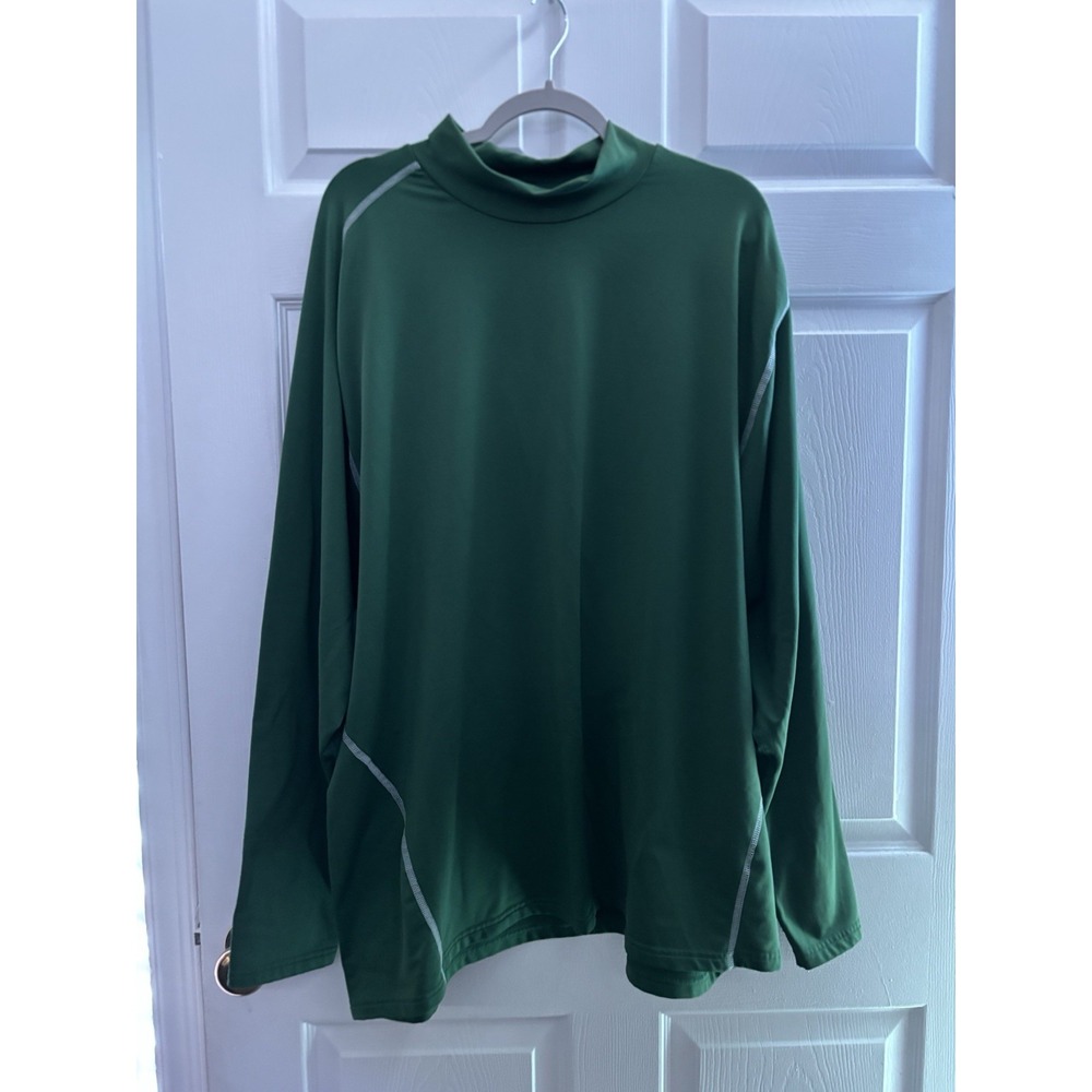 Vintage Nike Y2K Green Long Sleeve Shirt Men's Size 2XL Fall Winter